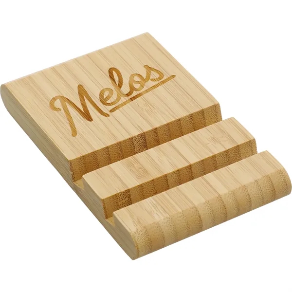 Estand FSC® 100% Bamboo Phone and Tablet Stand - Estand FSC® 100% Bamboo Phone and Tablet Stand - Image 2 of 6