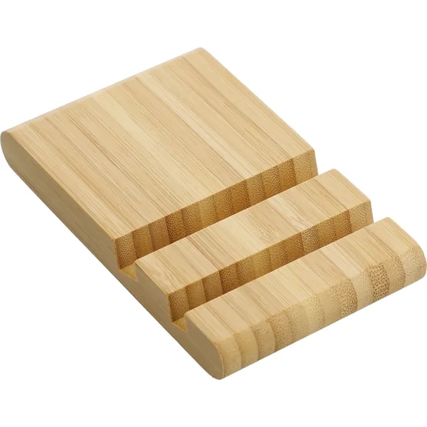 Estand FSC® 100% Bamboo Phone and Tablet Stand - Estand FSC® 100% Bamboo Phone and Tablet Stand - Image 3 of 6