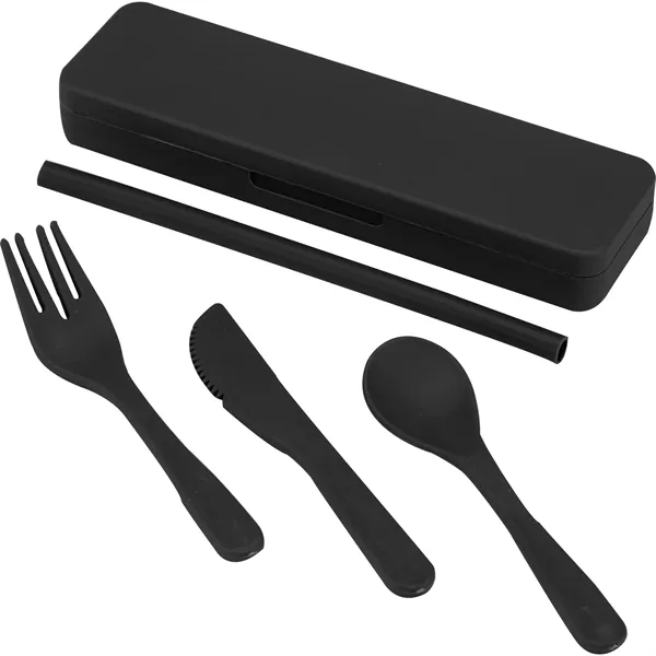 Recycled Plastic Utensil To Go Set - Recycled Plastic Utensil To Go Set - Image 4 of 15
