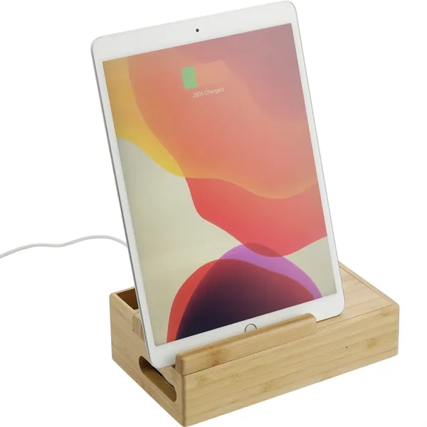 Bamboo Fast Wirelsss Charging Dock Station - Bamboo Fast Wirelsss Charging Dock Station - Image 13 of 13