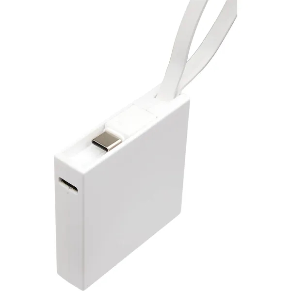 Recycled ABS 2000 mAh Power Bank with Type-C Cable - Recycled ABS 2000 mAh Power Bank with Type-C Cable - Image 12 of 16