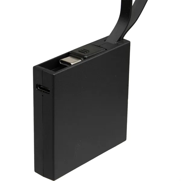 Recycled ABS 2000 mAh Power Bank with Type-C Cable - Recycled ABS 2000 mAh Power Bank with Type-C Cable - Image 4 of 16
