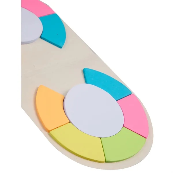 Recycled Milk Carton Round Sticky Notes Pad - Recycled Milk Carton Round Sticky Notes Pad - Image 3 of 5