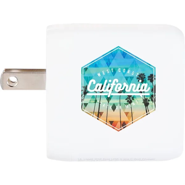UL Listed 20W Dual USB A and C Wall Charger - UL Listed 20W Dual USB A and C Wall Charger - Image 0 of 7