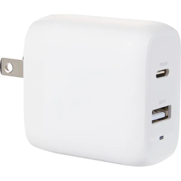 UL Listed 20W Dual USB A and C Wall Charger - UL Listed 20W Dual USB A and C Wall Charger - Image 5 of 7