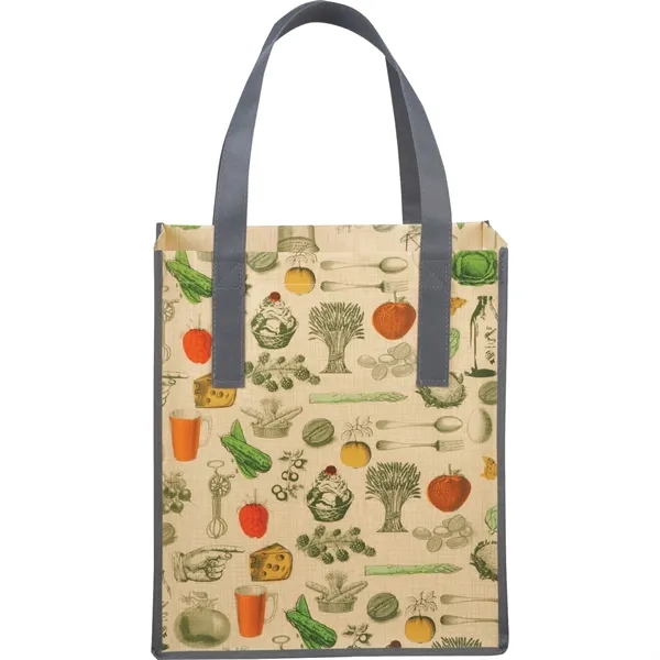 Big Grocery Vintage Laminated Non-Woven Tote - Big Grocery Vintage Laminated Non-Woven Tote - Image 2 of 3