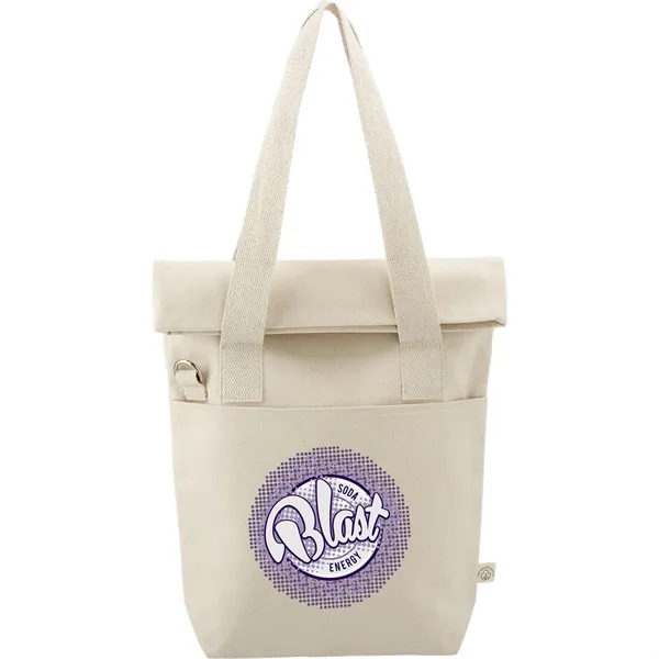 Organic 16oz Cotton Commuter Tote - Organic 16oz Cotton Commuter Tote - Image 3 of 6