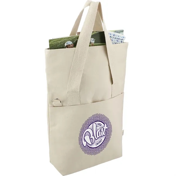 Organic 16oz Cotton Commuter Tote - Organic 16oz Cotton Commuter Tote - Image 4 of 6