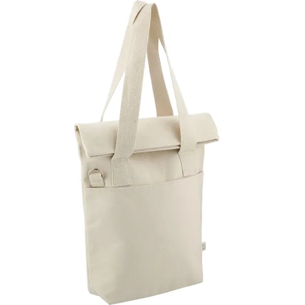 Organic 16oz Cotton Commuter Tote - Organic 16oz Cotton Commuter Tote - Image 6 of 6