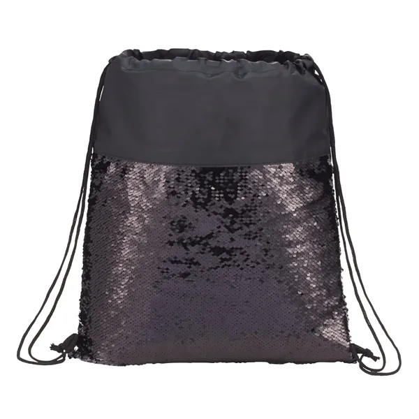 Mermaid Sequin Drawstring Bag - Mermaid Sequin Drawstring Bag - Image 3 of 4
