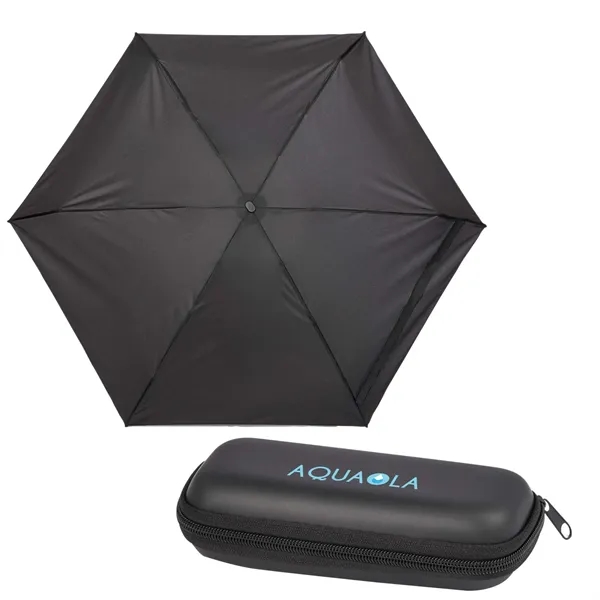 Custom 37" Compact Travel Umbrella With Case