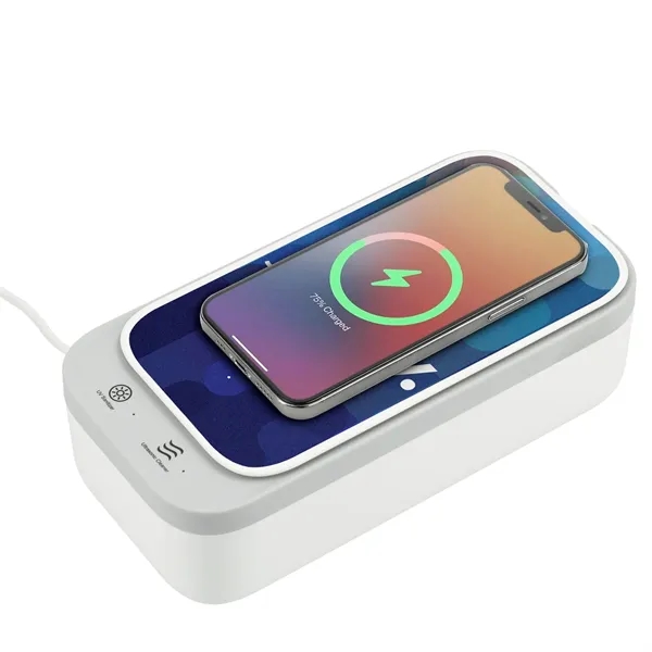 Custom Ultrasonic Cleaner Wireless Charging UV Sanitizer