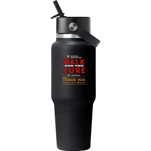Custom Hydro Flask® Travel Bottle w/ Flex Straw Cap 32oz