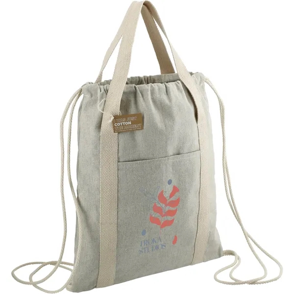 Repose 5oz. Recycled Cotton Drawstring Bag - Repose 5oz. Recycled Cotton Drawstring Bag - Image 4 of 7
