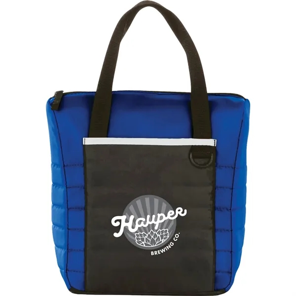 Quilted 12-Can Lunch Cooler - Quilted 12-Can Lunch Cooler - Image 1 of 3