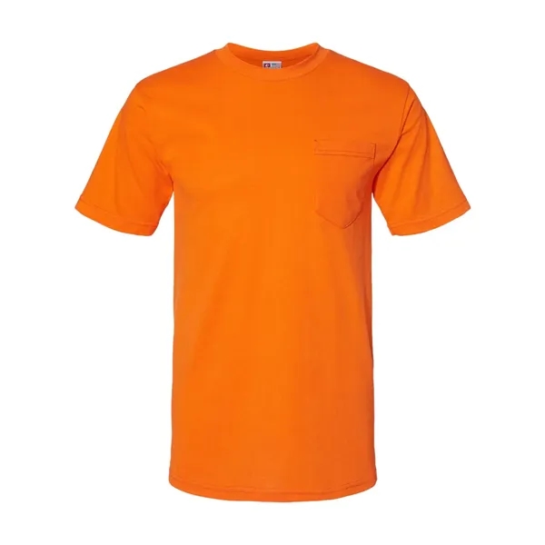 Bayside Unisex USA-Made 50/50 Pocket T-Shirt - Bayside Unisex USA-Made 50/50 Pocket T-Shirt - Image 3 of 5