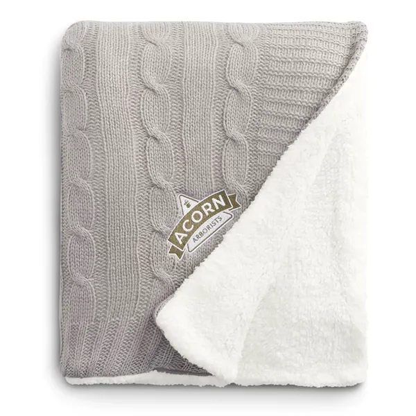 Field & Co.® Cable Knit Sherpa Blanket - Field & Co.® Cable Knit Sherpa Blanket - Image 14 of 23