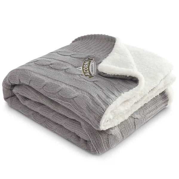 Field & Co.® Cable Knit Sherpa Blanket - Field & Co.® Cable Knit Sherpa Blanket - Image 21 of 23