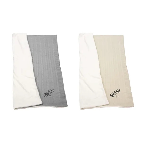 Field & Co.® Cable Knit Sherpa Blanket - Field & Co.® Cable Knit Sherpa Blanket - Image 15 of 23