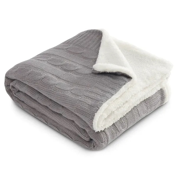 Field & Co.® Cable Knit Sherpa Blanket - Field & Co.® Cable Knit Sherpa Blanket - Image 22 of 23