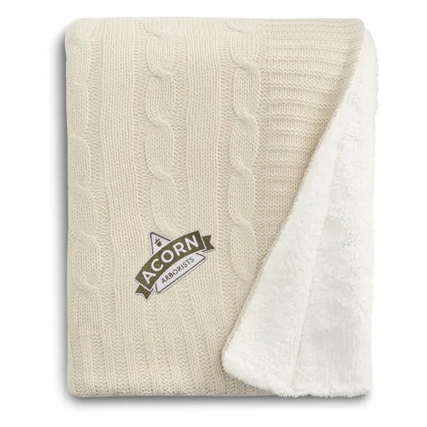 Field & Co.® Cable Knit Sherpa Blanket - Field & Co.® Cable Knit Sherpa Blanket - Image 1 of 23