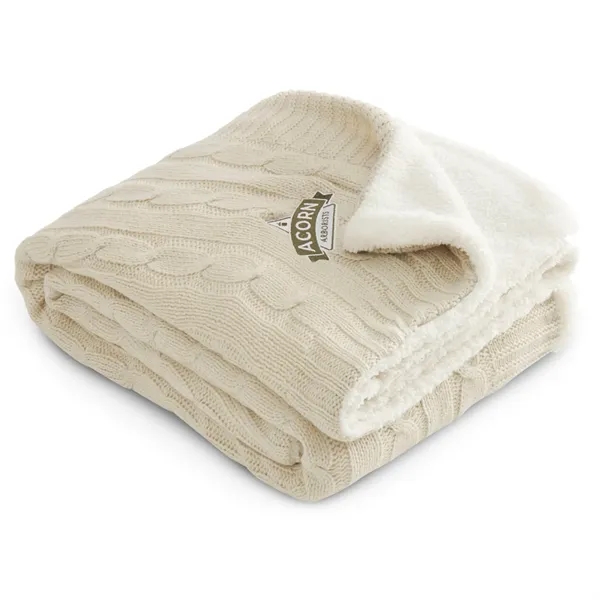 Field & Co.® Cable Knit Sherpa Blanket - Field & Co.® Cable Knit Sherpa Blanket - Image 9 of 23