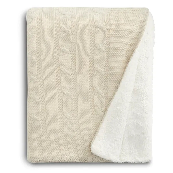 Field & Co.® Cable Knit Sherpa Blanket - Field & Co.® Cable Knit Sherpa Blanket - Image 5 of 23