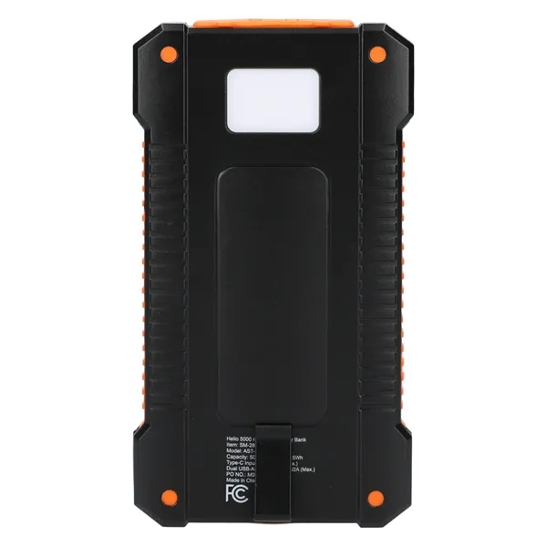 Helio 5000 mAh Solar Power Bank - Helio 5000 mAh Solar Power Bank - Image 8 of 10