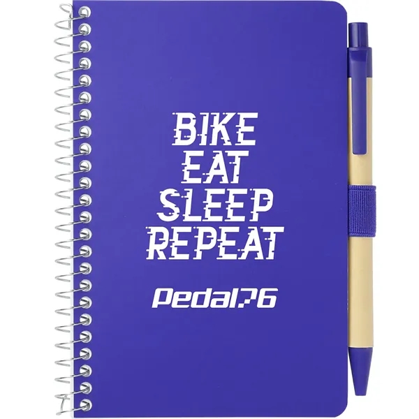 FSC® Mix 4" x 6" Pocket Spiral Notebook with Pen - FSC® Mix 4" x 6" Pocket Spiral Notebook with Pen - Image 24 of 27
