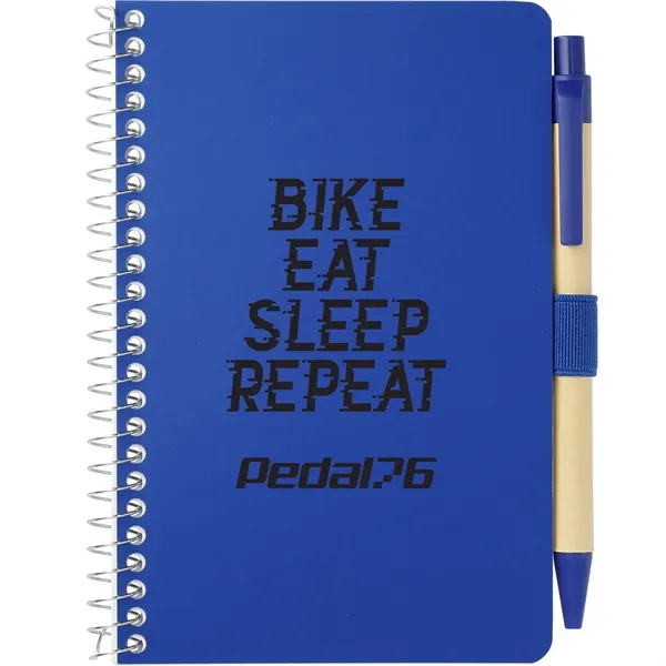 FSC® Mix 4" x 6" Pocket Spiral Notebook with Pen - FSC® Mix 4" x 6" Pocket Spiral Notebook with Pen - Image 9 of 27