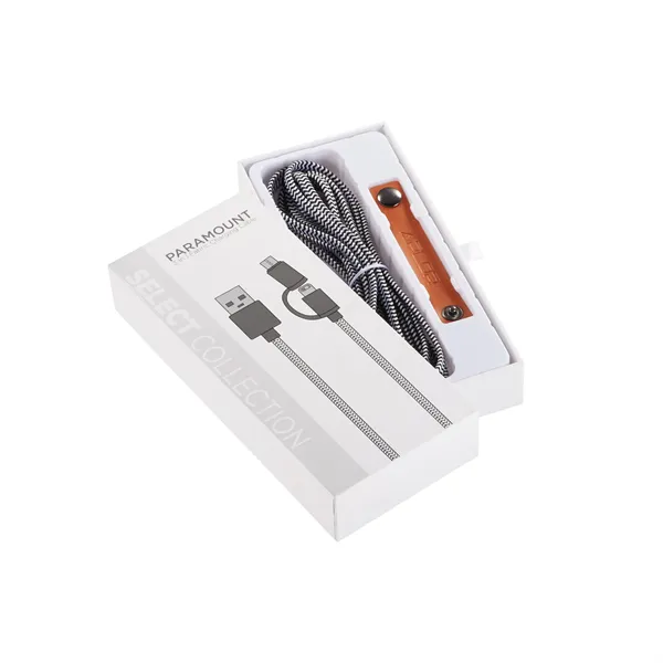 Paramount 3-in-1 Fabric Charging Cable - Paramount 3-in-1 Fabric Charging Cable - Image 3 of 5