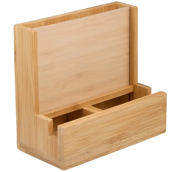 FSC® 100% Bamboo Photo Frame Desktop Organizer - FSC® 100% Bamboo Photo Frame Desktop Organizer - Image 5 of 11
