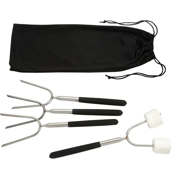Extendable 34" Roasting Sticks with Carrying Case - Extendable 34" Roasting Sticks with Carrying Case - Image 1 of 3