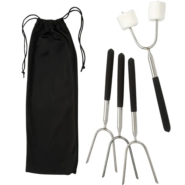 Extendable 34" Roasting Sticks with Carrying Case - Extendable 34" Roasting Sticks with Carrying Case - Image 2 of 3