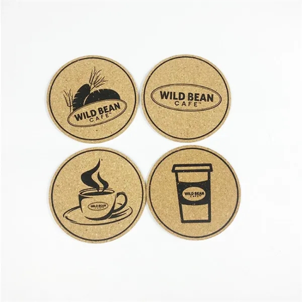 Custom Round Cork Coaster 3.5" Diameter - Custom Round Cork Coaster 3.5" Diameter - Image 2 of 4