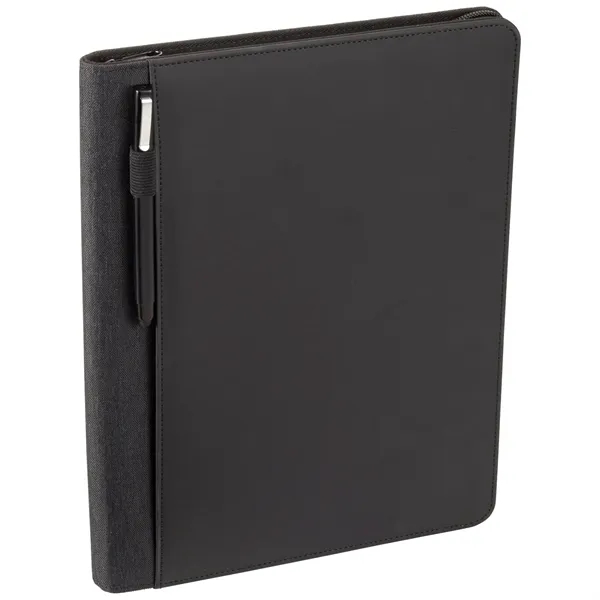 FSC® Mix Vienna Heathered Zippered Padfolio - FSC® Mix Vienna Heathered Zippered Padfolio - Image 2 of 6