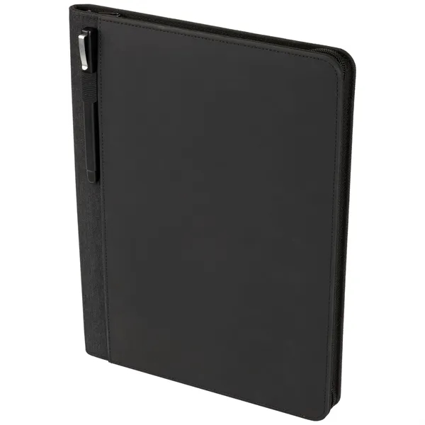 FSC® Mix Vienna Heathered Zippered Padfolio - FSC® Mix Vienna Heathered Zippered Padfolio - Image 3 of 6