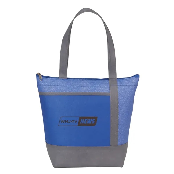 Chrome Non-Woven 9 Can Lunch Cooler - Chrome Non-Woven 9 Can Lunch Cooler - Image 10 of 14