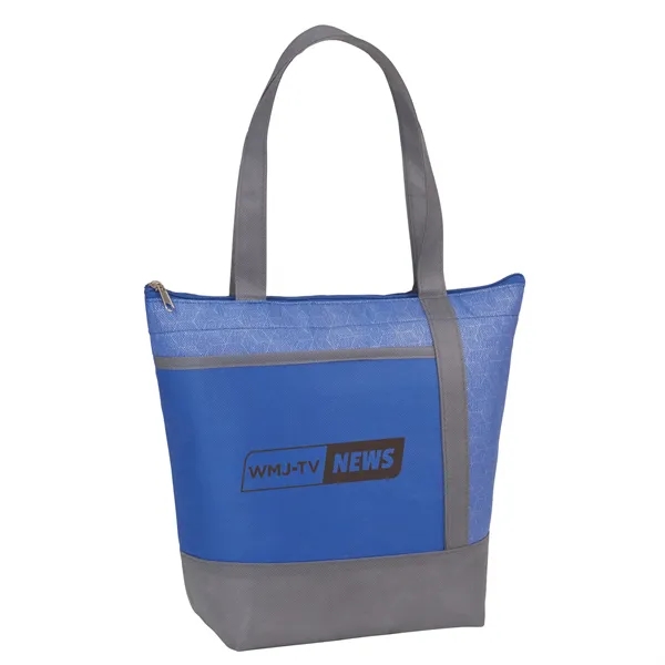 Chrome Non-Woven 9 Can Lunch Cooler - Chrome Non-Woven 9 Can Lunch Cooler - Image 12 of 14