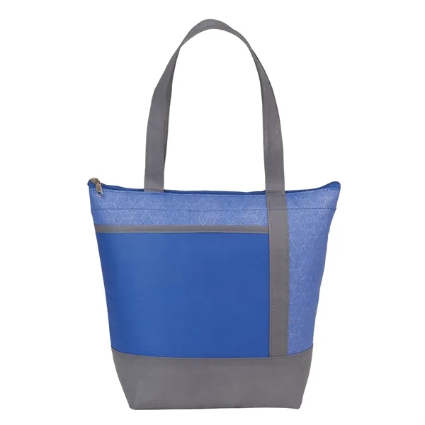 Chrome Non-Woven 9 Can Lunch Cooler - Chrome Non-Woven 9 Can Lunch Cooler - Image 11 of 14