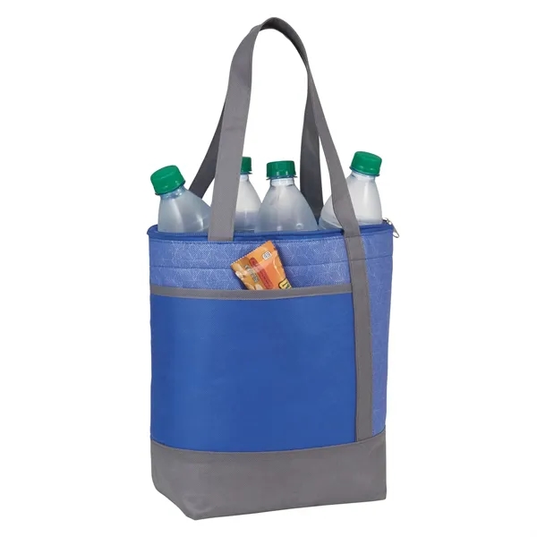 Chrome Non-Woven 9 Can Lunch Cooler - Chrome Non-Woven 9 Can Lunch Cooler - Image 14 of 14