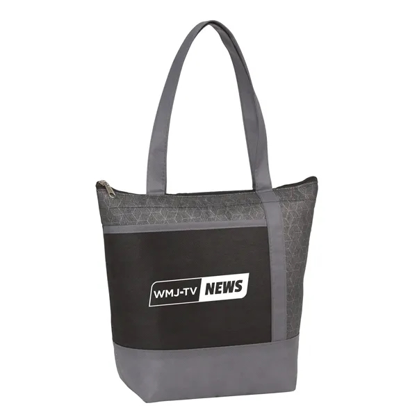 Chrome Non-Woven 9 Can Lunch Cooler - Chrome Non-Woven 9 Can Lunch Cooler - Image 4 of 14