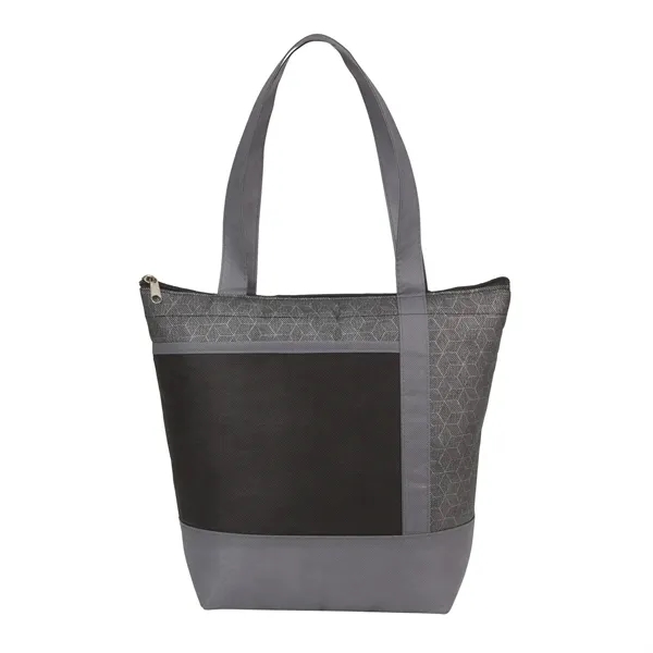 Chrome Non-Woven 9 Can Lunch Cooler - Chrome Non-Woven 9 Can Lunch Cooler - Image 3 of 14