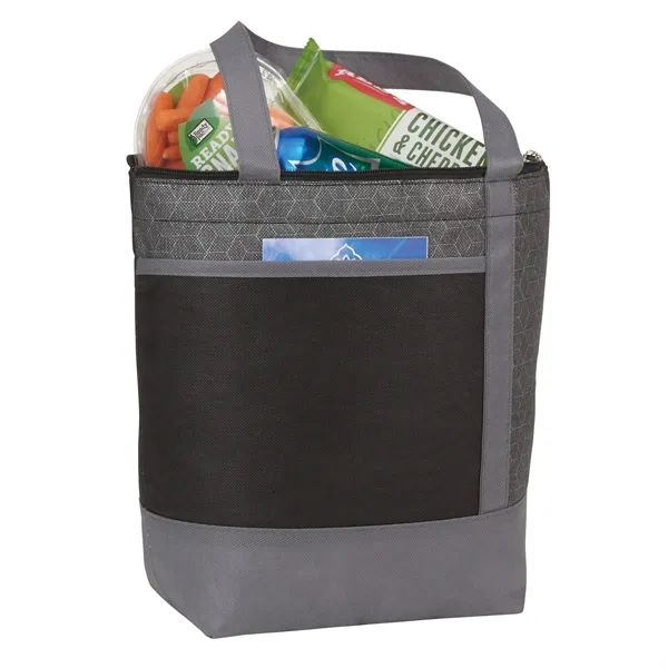 Chrome Non-Woven 9 Can Lunch Cooler - Chrome Non-Woven 9 Can Lunch Cooler - Image 6 of 14