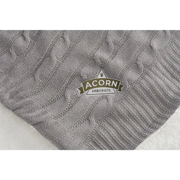 Field & Co.® Cable Knit Sherpa Blanket