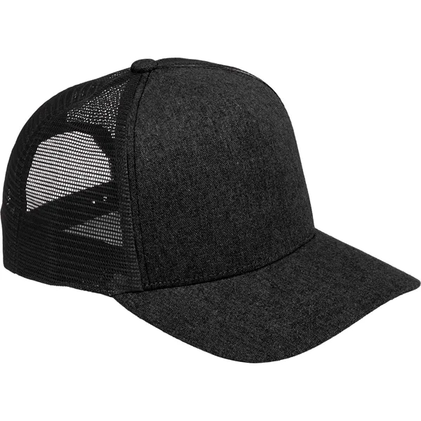 Recycled Cotton Canvas 5 Panel Mesh Back Ballcap - Recycled Cotton Canvas 5 Panel Mesh Back Ballcap - Image 4 of 17