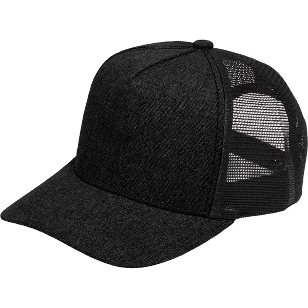 Recycled Cotton Canvas 5 Panel Mesh Back Ballcap - Recycled Cotton Canvas 5 Panel Mesh Back Ballcap - Image 2 of 17