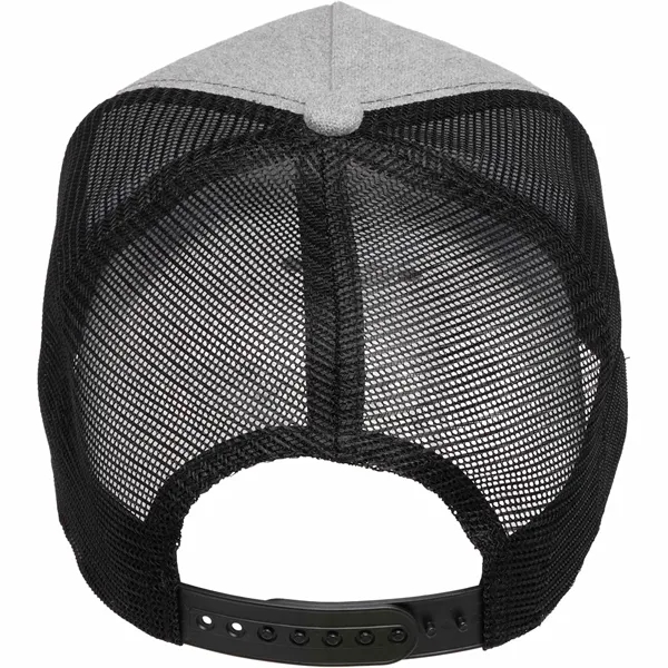 Recycled Cotton Canvas 5 Panel Mesh Back Ballcap - Recycled Cotton Canvas 5 Panel Mesh Back Ballcap - Image 7 of 17