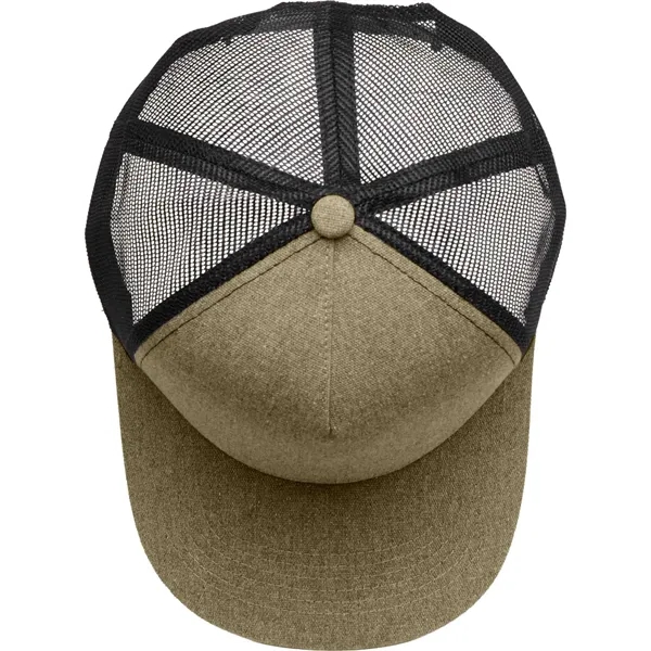 Recycled Cotton Canvas 5 Panel Mesh Back Ballcap - Recycled Cotton Canvas 5 Panel Mesh Back Ballcap - Image 13 of 17