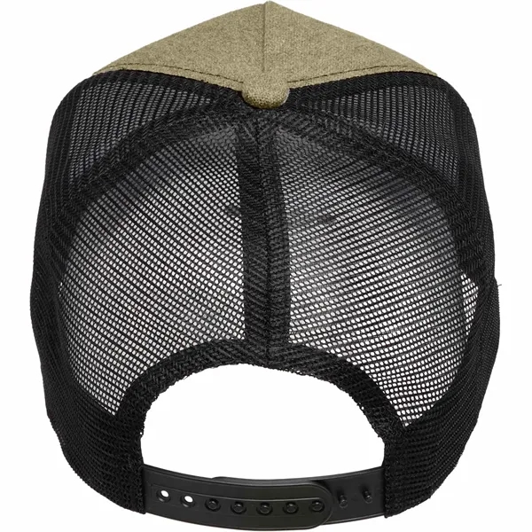 Recycled Cotton Canvas 5 Panel Mesh Back Ballcap - Recycled Cotton Canvas 5 Panel Mesh Back Ballcap - Image 17 of 17